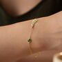 'Guardian Angel' Birthstone Wing Bracelet, thumbnail 1 of 8