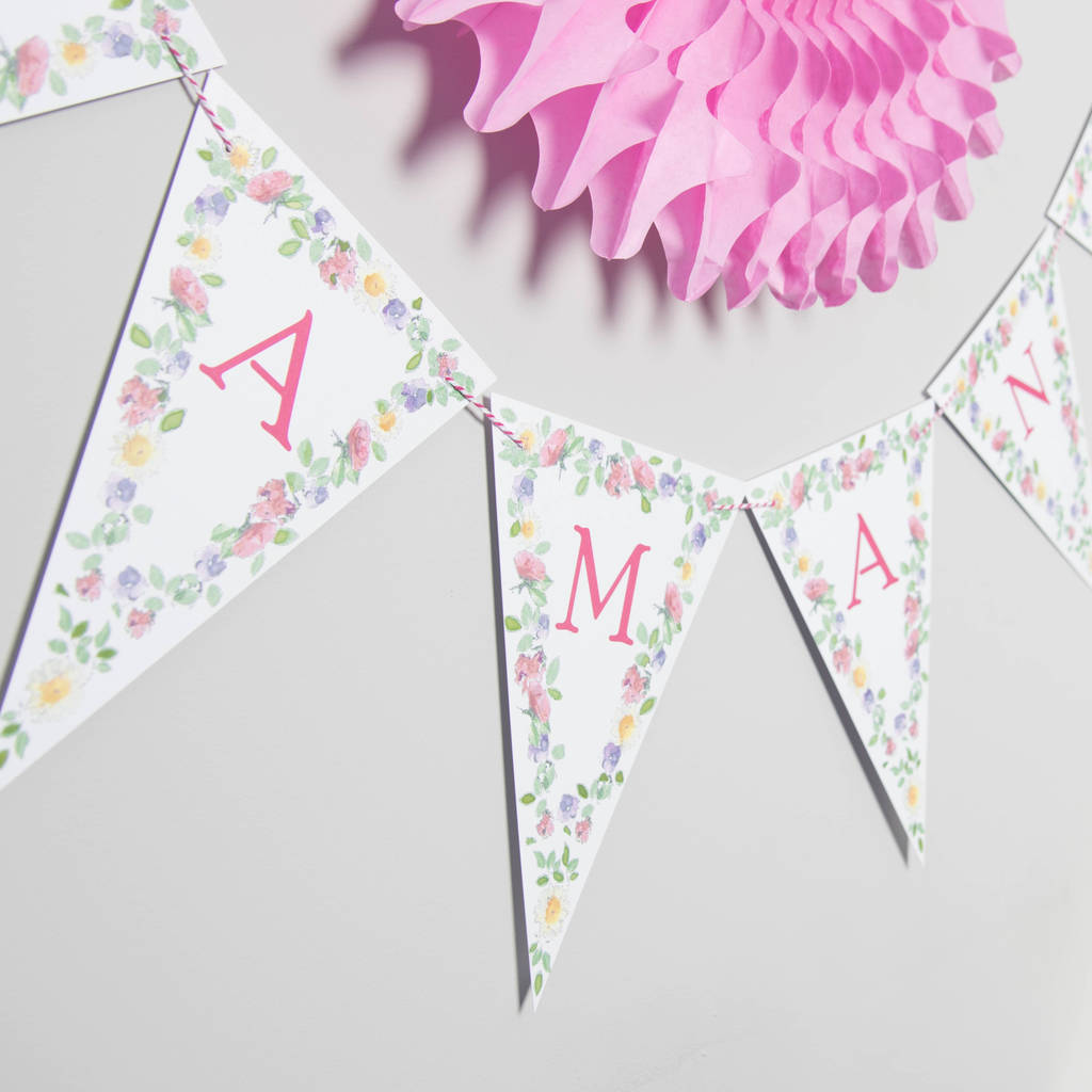 Bespoke Floral Bunting, 1 of 2