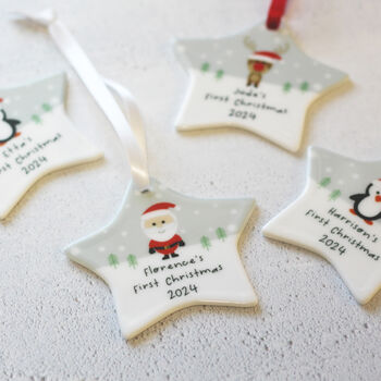 Baby's First Christmas Personalised Decoration, 8 of 10