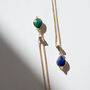 Malachite Drop Necklace 14k Gold Filled And Vermeil, thumbnail 3 of 6