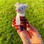 Tiny Felt Mouse In Knitted Jumper, thumbnail 5 of 9