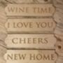 Personalised White Wine And Cheese Wooden Hamper, thumbnail 3 of 3