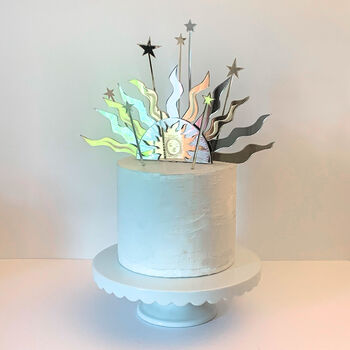 Re Usable Sun And Stars Cake Topper, 6 of 6