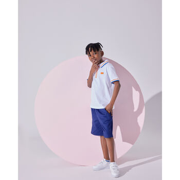 Felice Collared Short Sleeve Tshirt With Zip, 2 of 3