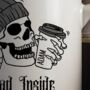 Personalised Halloween Dead Inside But Caffeinated Mug, thumbnail 2 of 3