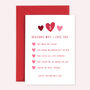 'Five Reasons Why I Love You' Card, thumbnail 2 of 5