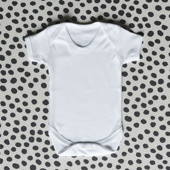 Personalised Daddy Or Mummy + Me Heart Babygrow, 4 of 7