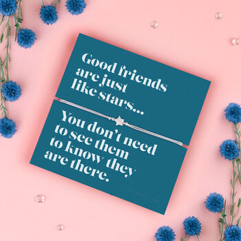 Good Friends Are Like Stars Adjustable Friendship Bracelet, 3 of 5