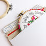 First Mothers Day Embroidered Personalised Card, thumbnail 6 of 7