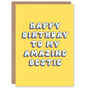 My Bestie Retro Sweet Woman Friend Birthday Card, thumbnail 1 of 4