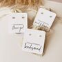 Bridal Party Thankyou Earrings Bridesmaid Flower Girl, thumbnail 1 of 4