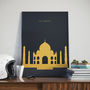 Taj Mahal Landmark Print, thumbnail 4 of 4