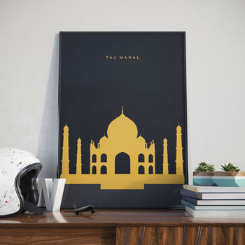 Taj Mahal Landmark Print, 4 of 4