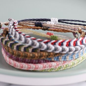 Handmade Woven Macrame Waterproof String Bracelet, 9 of 10