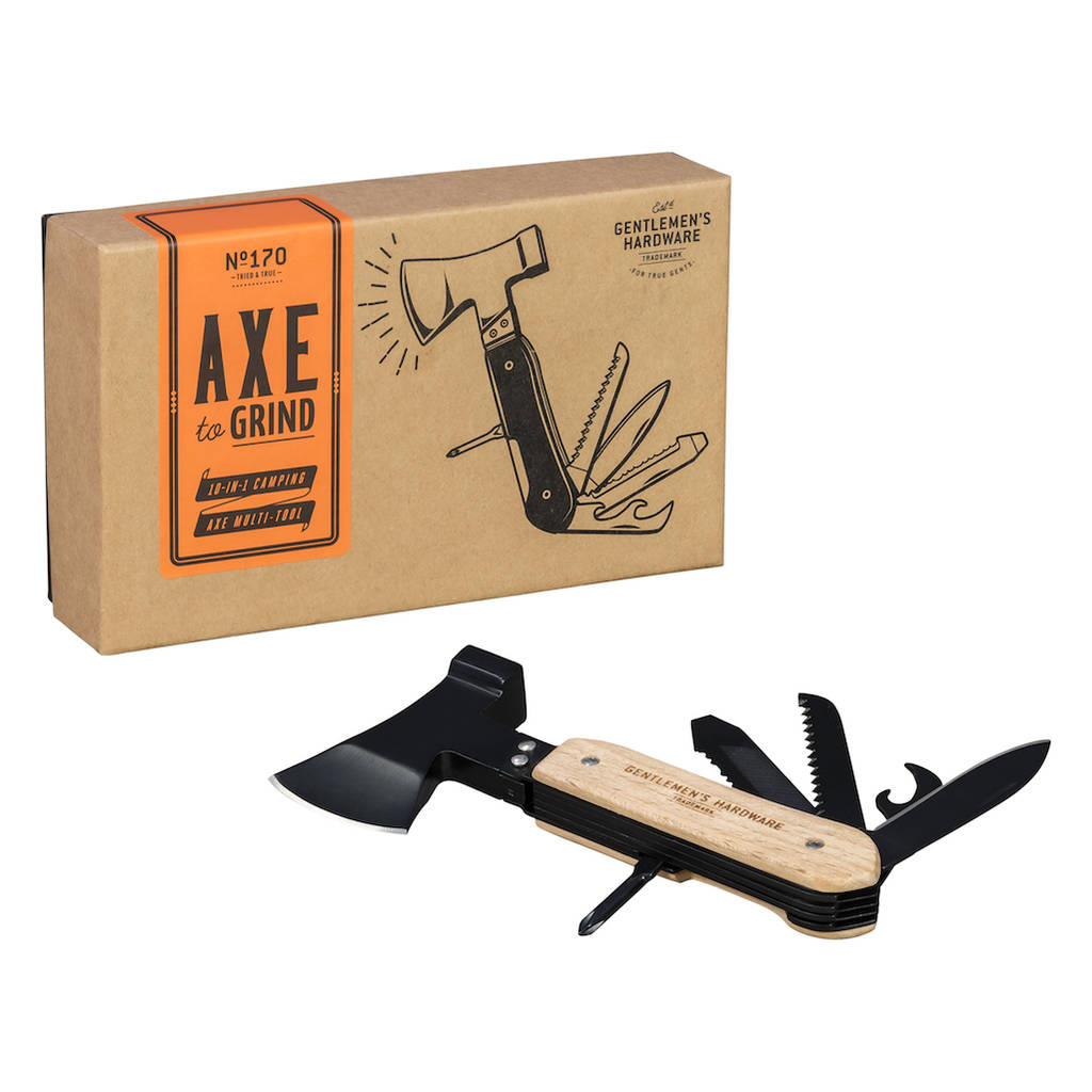 personalised camping axe multi tool by idyll home
