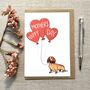 Personalised Dachshund Happy Mother's Day Card, thumbnail 3 of 5
