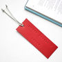 Luxury Personalised Leather Bookmark, thumbnail 3 of 8