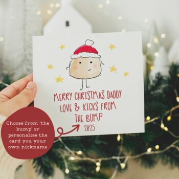 Merry Christmas Daddy Love From The Bump Card, 2 of 5