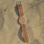 Bamboo Rambler Watch With Genuine Leather Strap, thumbnail 5 of 7