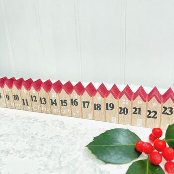 Christmas Wooden Advent Count Down With Star, 6 of 6
