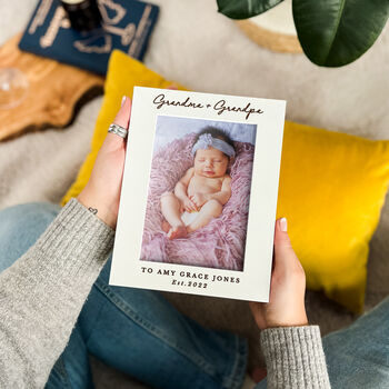 New Grandparents Personalised Picture Frame Photo Gift, 7 of 7