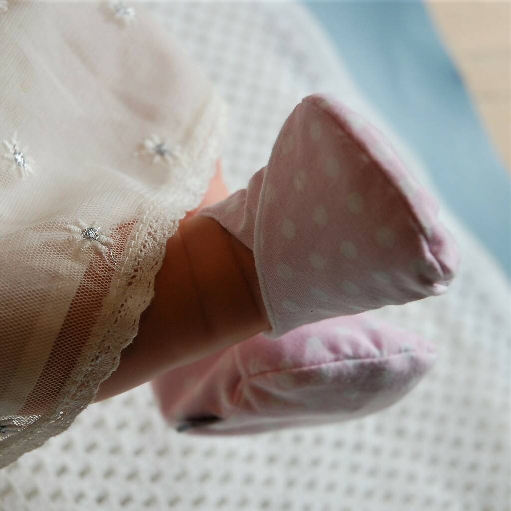 Reclaimed Eco Friendly Delicate Pink Baby Shoes, 1 of 11