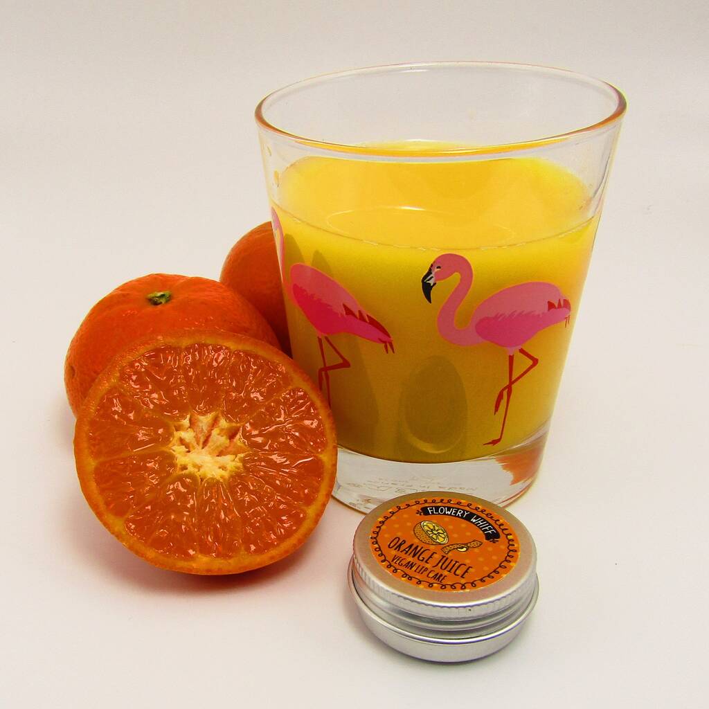 Orange Juice Vegan Lip Balm By Flowery Whiff