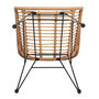 Three Piece Wicker Rattan Outdoor Patio Set, thumbnail 10 of 12