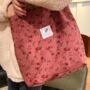 Flower Pattern Large Corduroy Bag Irregular Gradient Printing Colour, thumbnail 1 of 5