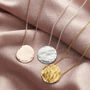 Personalised Large Hammered Disc Necklace, thumbnail 1 of 9
