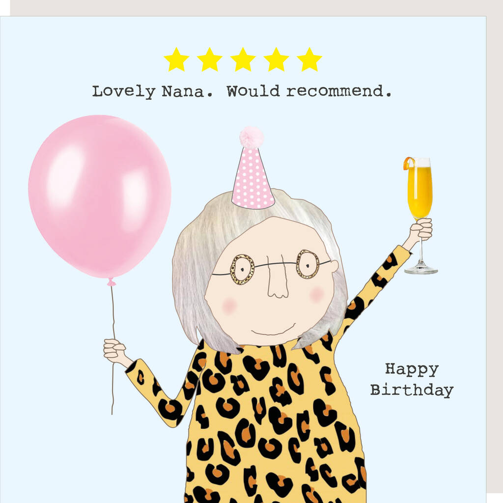 Five Star Nana Birthday Card