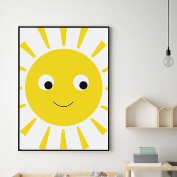 Children's Smiley Sunshine Print, 2 of 3