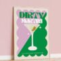 Dirty Martini Cocktail Print, thumbnail 1 of 4