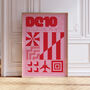 Dc10 Ibiza Club Print | Poster | Wall Art | Geometric | Dj |Clubbing | Patterned | Bauhaus | Print | House Music, thumbnail 10 of 10
