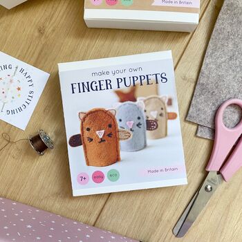 Make Your Own Kitten Finger Puppets Craft Kit, 3 of 6