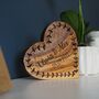 Personalised Valentines Gift For Her, Engraved Heart, thumbnail 7 of 7