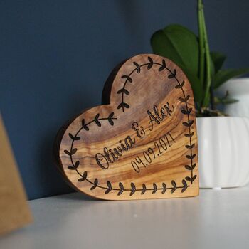 Personalised Valentines Gift For Her, Engraved Heart, 7 of 7