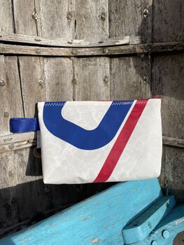 No3 Small Upcycled Versatile Sailcloth Pouch, 5 of 7