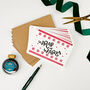 Wrap Up Warm Letterpress Christmas Card Pacl, thumbnail 2 of 2