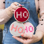 Ho Ho Ho Felt Cross Stitch Kit, thumbnail 1 of 6