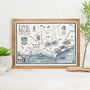 Map Of Lyme Regis Signed Print, thumbnail 3 of 3