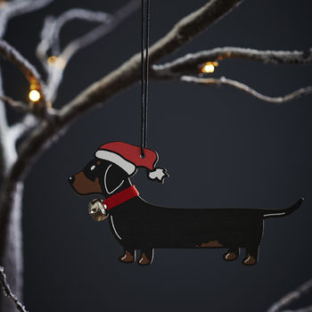 Dachshund / Sausage Dog Christmas Decoration, 2 of 4