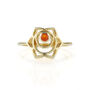 Sacral Chakra Carnelian Ring Silver Or Gold Plated, thumbnail 7 of 11