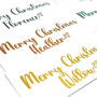 Merry Christmas Name Stickers For Gifts And Decorations, thumbnail 10 of 10