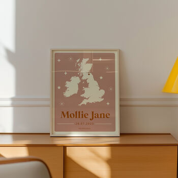 Baby/Childrens Personalised Nursery Art, 2 of 3