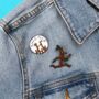 Stick Man Logo Pin Badge, thumbnail 2 of 2