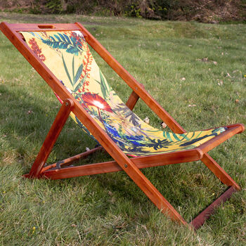 Exciting Bright Tropical Yellow Summer Lounge Chair, 7 of 9