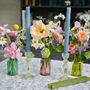 Trio Of Coloured Glass Bud Vases, thumbnail 6 of 11