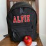 Personalised Applique Name Backpack All Colours, thumbnail 1 of 11