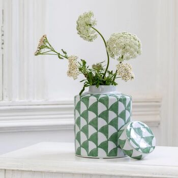 Green Fontana Ginger Jar, 5 of 6